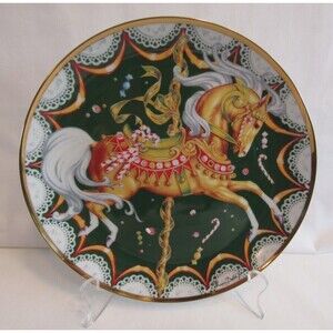 Franklin Mint/American Lung Association Christmas Sugar Plum Plate VTG